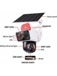 O-KAM-3916 4G 6MP DUAL LENS SOLAR PTZ KAMERA OKAM GUNEŞ PANLLİ SOLAR OKAM 